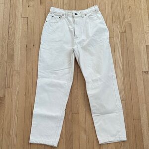 Vintage Y2K 90s cream high waist straight leg women’s Levi’s 531